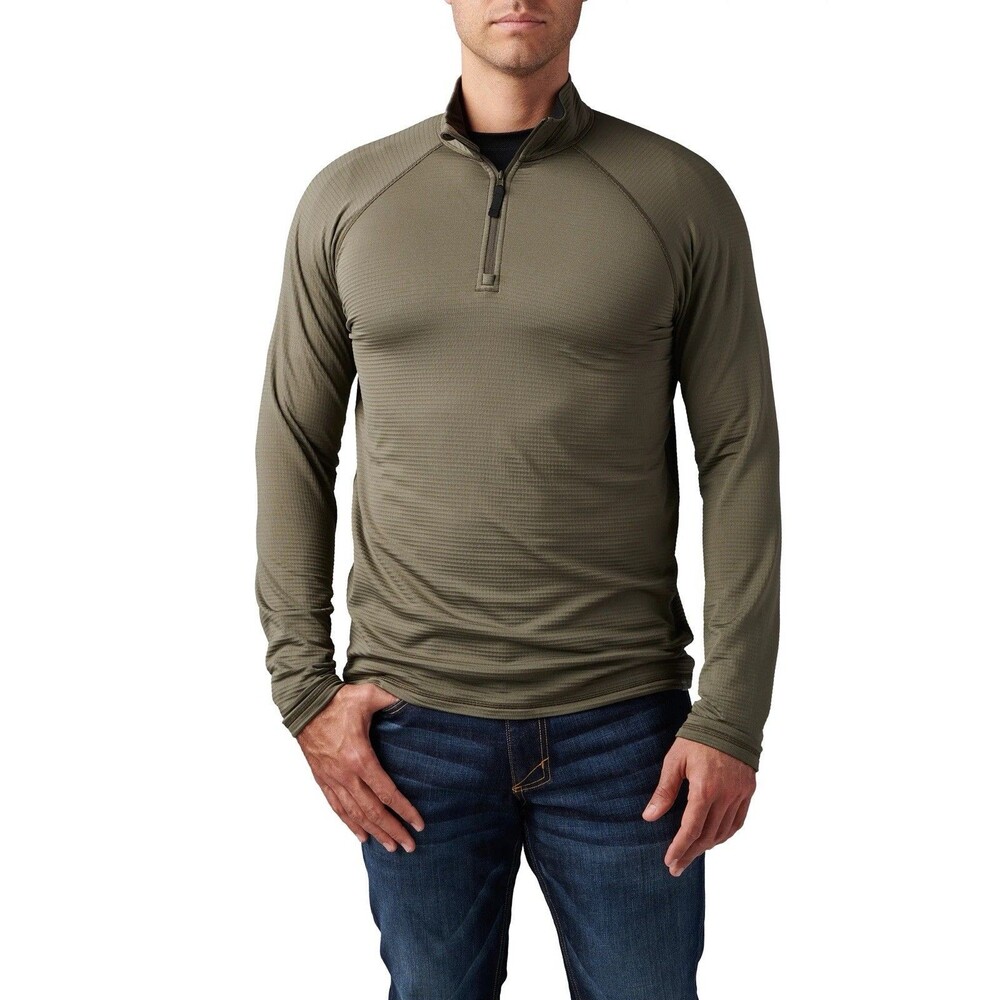 5.11 Tactical Stratos 1/4 Zip Fleece Mens 2XL Ranger Green Pullover Shirt